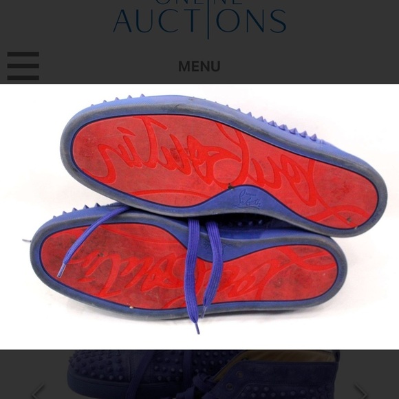 Authentic Christian Louboutin Suede Sneakers. Men\'s Size 46 (12.5 US)